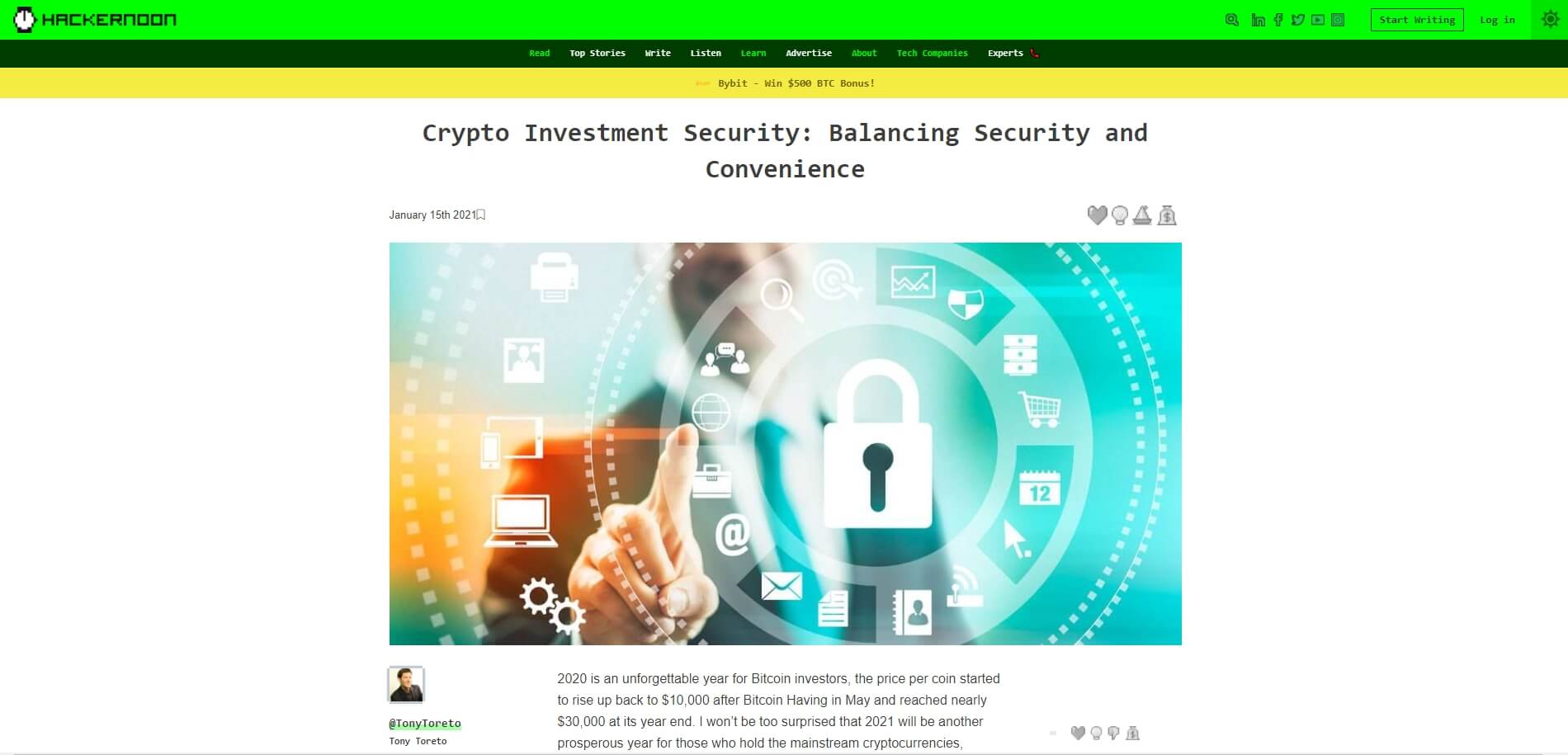 2021 1 15 Crypto Investment Security Balancing Security and Convenience
