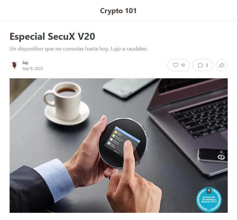 Crypto 101 SecuX V20 Unboxing Review
