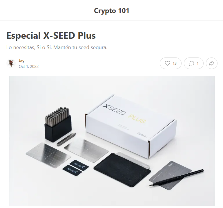 Crypto 101 X-SEED Plus Unboxing Review