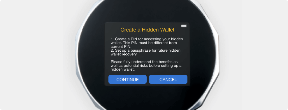 Create a Hidden Wallet
