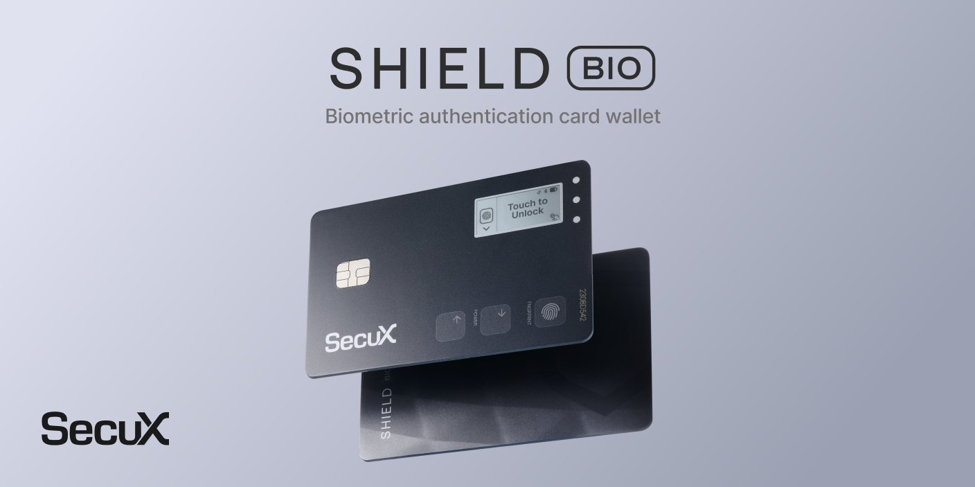 SecuX Introducing the Ultra-Slim Biometric Cold Wallet at TOKEN 2049