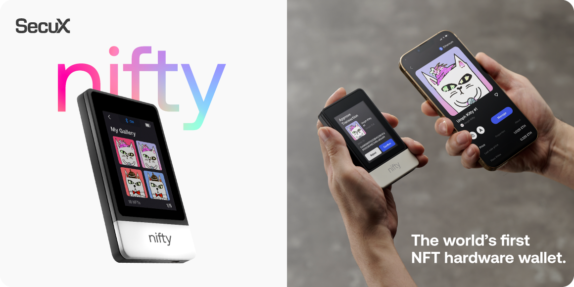 SecuX Nifty Worlds First NFT focused Hardware Wallet Unveils at Bitcoin 2022 Miami and Paris NFT Day PBWS