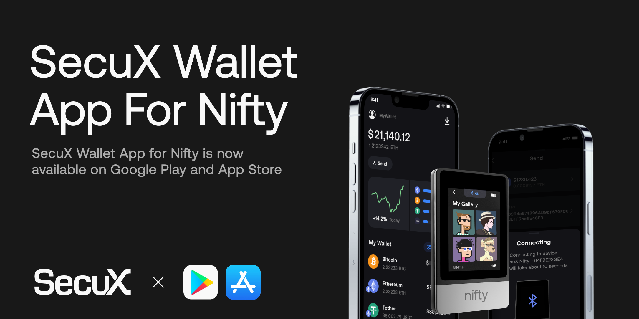 SecuX Wallet App for Nifty 1