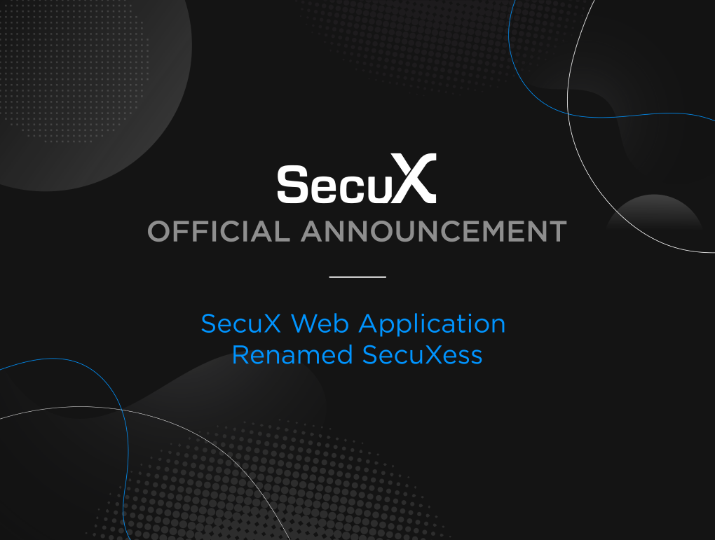 SecuX Web Application Renamed SecuXess