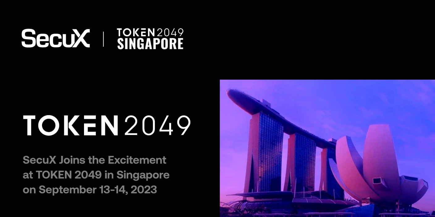 SecuX is Coming to Singapore for TOKEN2049!