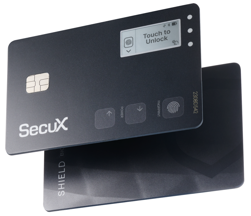 Shield BIO SecuX card wallet