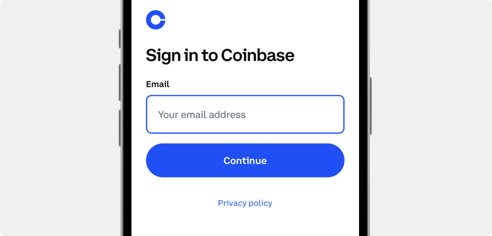 Sign in to Coinbase