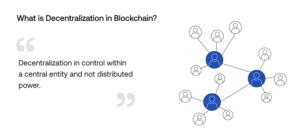 Decentralization is control within a central entity and not distributed power.